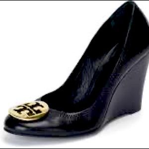 Tory Burch Black Sophie Wedge